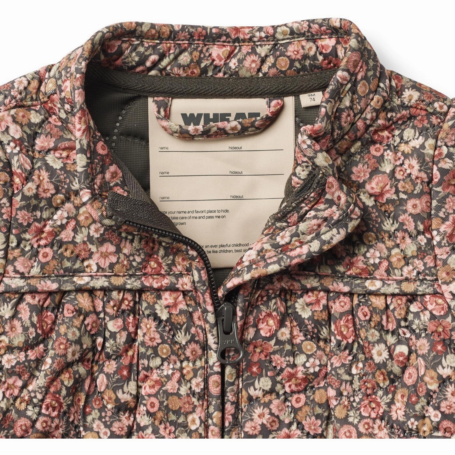 Quilted Stitching Pattern AirflowVents Wheat Raven Wild Flowers Thermo Jacket Thilde