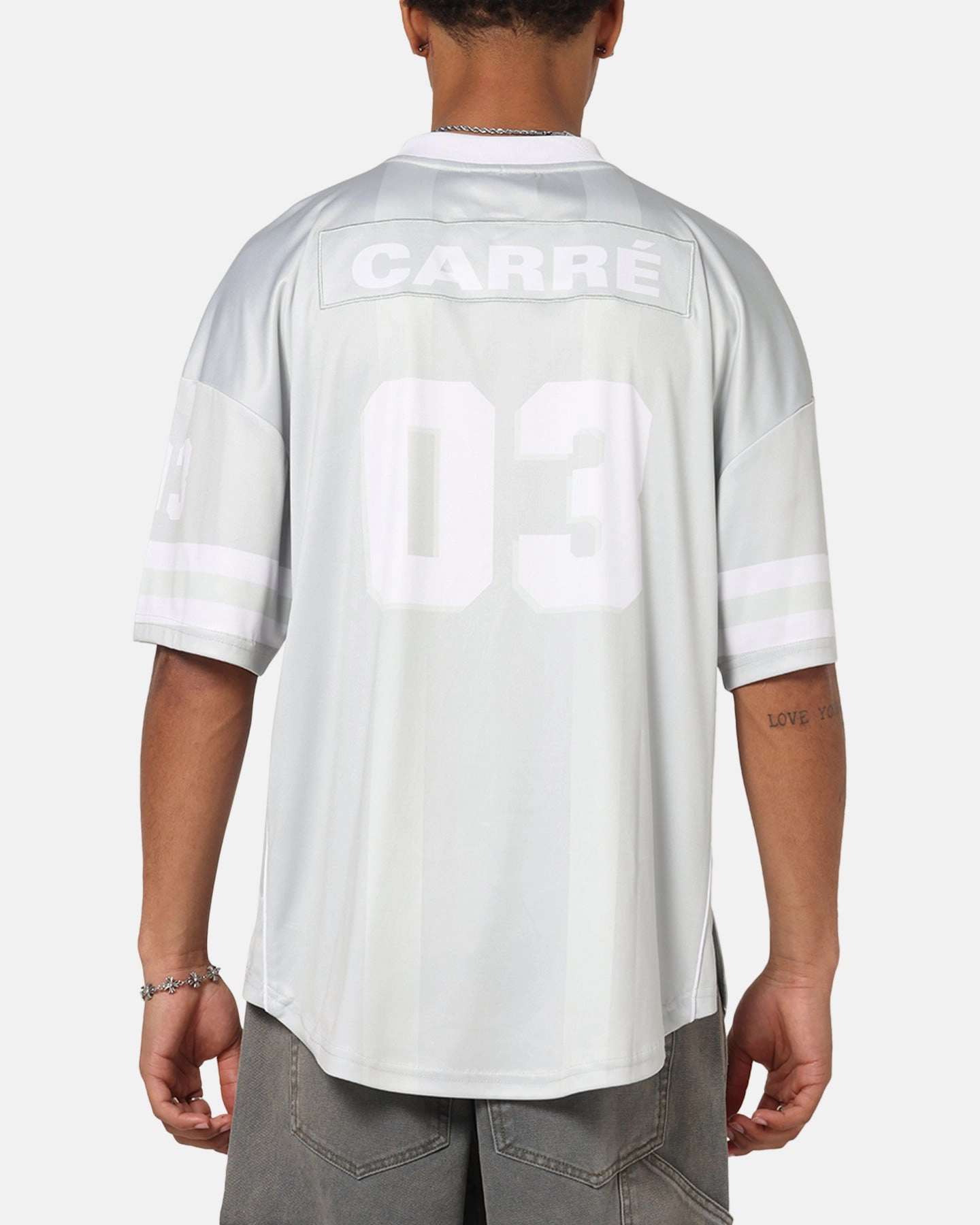 Relaxed Silhouette Carre Halftime Football Jersey Grey