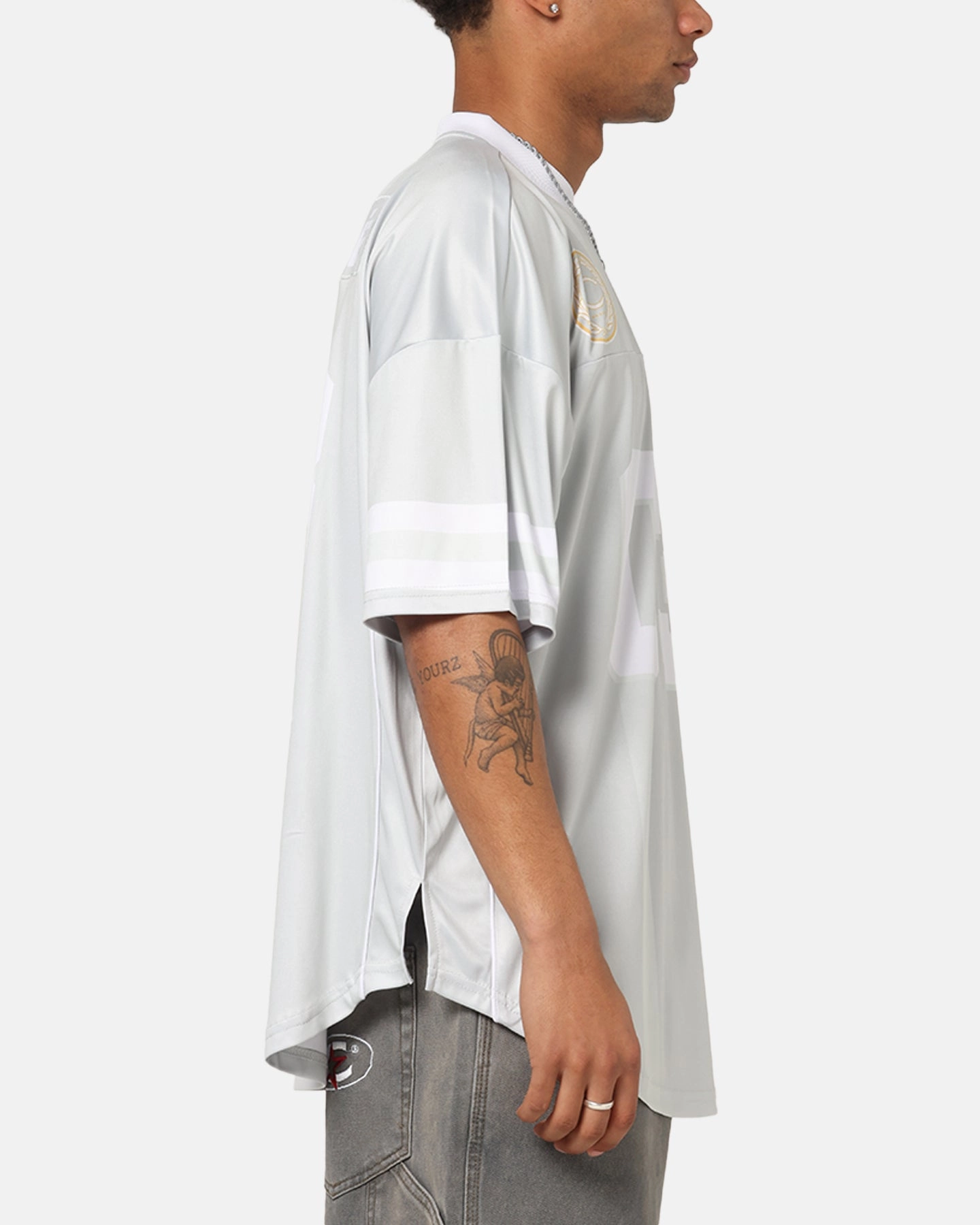 Carre Halftime Football Jersey Grey Comfort Apparel Simple Layer