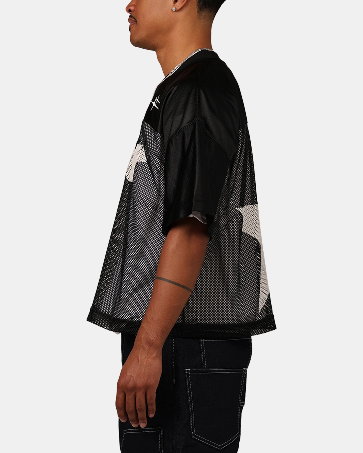 Anti Pill Finish weekend run Loiter Outfield Training Jersey Black