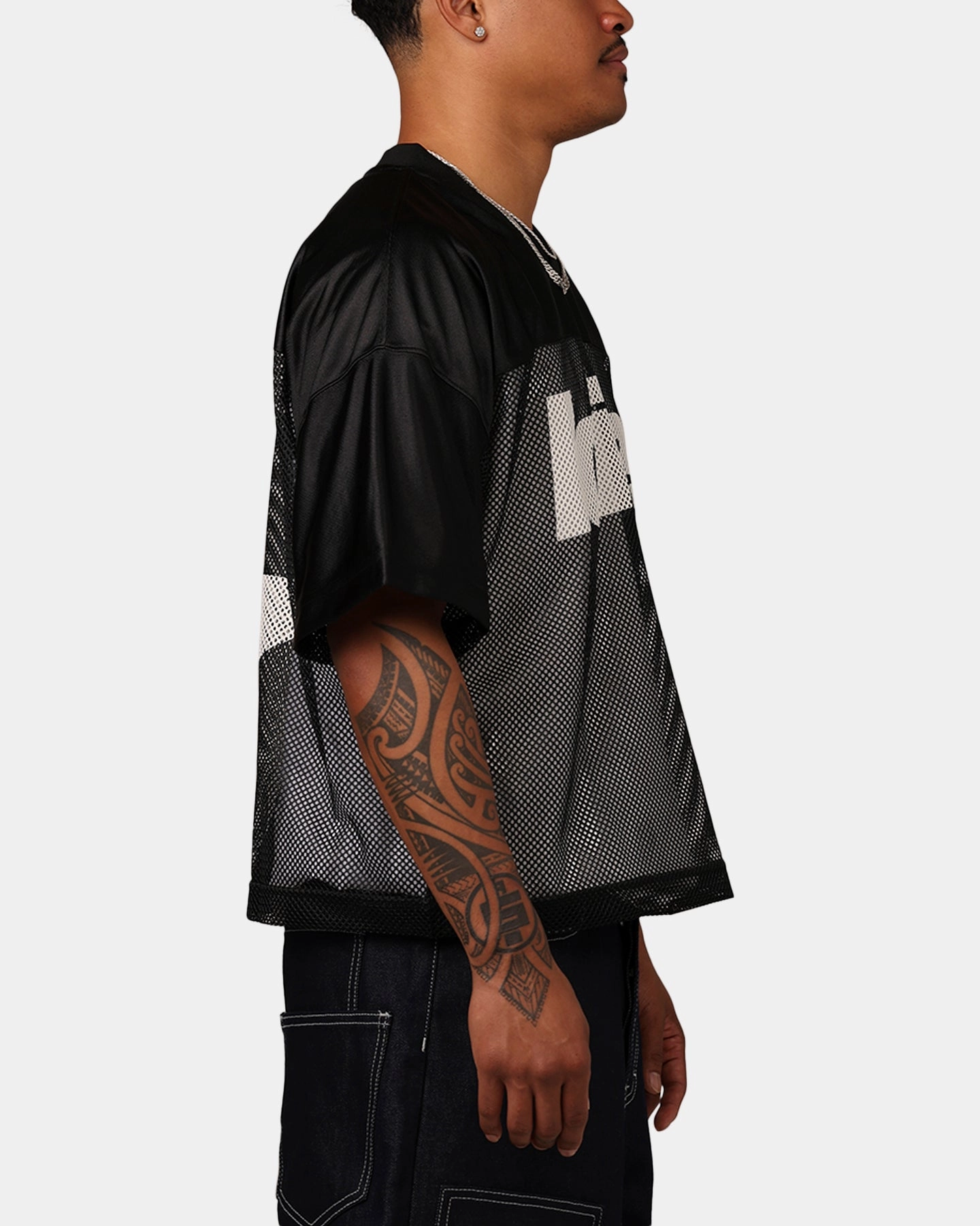 Breathable Mesh Panels Game mode Loiter Outfield Training Jersey Black