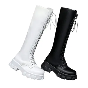 Funki Buys | Boots | Women's Gothic Chunky Heel Knights Boots