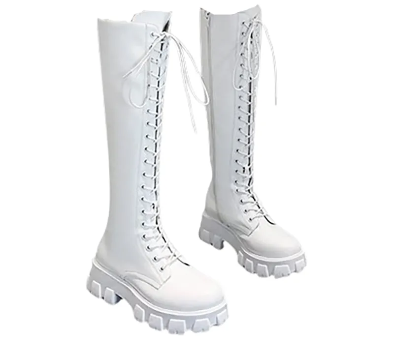 Funki Buys | Boots | Women's Gothic Chunky Heel Knights Boots