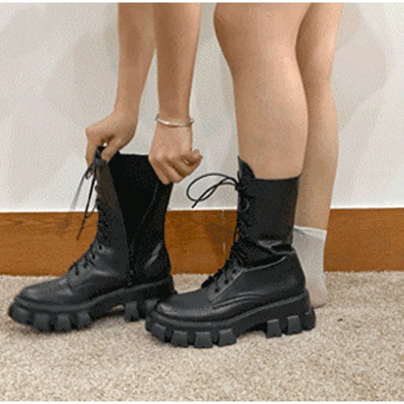 Funki Buys | Boots | Women's Gothic Chunky Heel Knights Boots