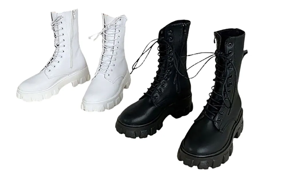 Funki Buys | Boots | Women's Gothic Chunky Heel Knights Boots
