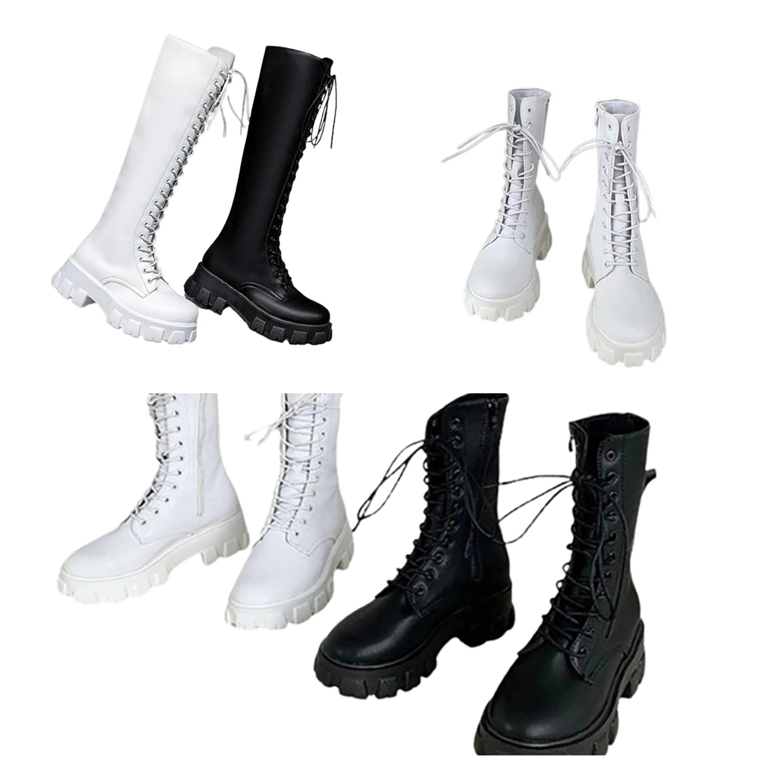 Funki Buys | Boots | Women's Gothic Chunky Heel Knights Boots