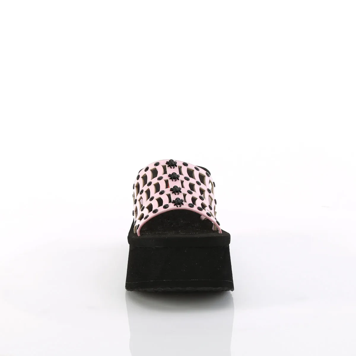 FUNN-13 DemoniaCult Baby Pink Patent Sexy Women's Sandals (Alternative Footwear)