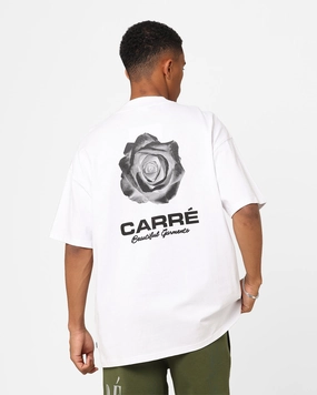 Trendy Comfort Wear Carre RBG Heavyweight Oversized T-Shirt White