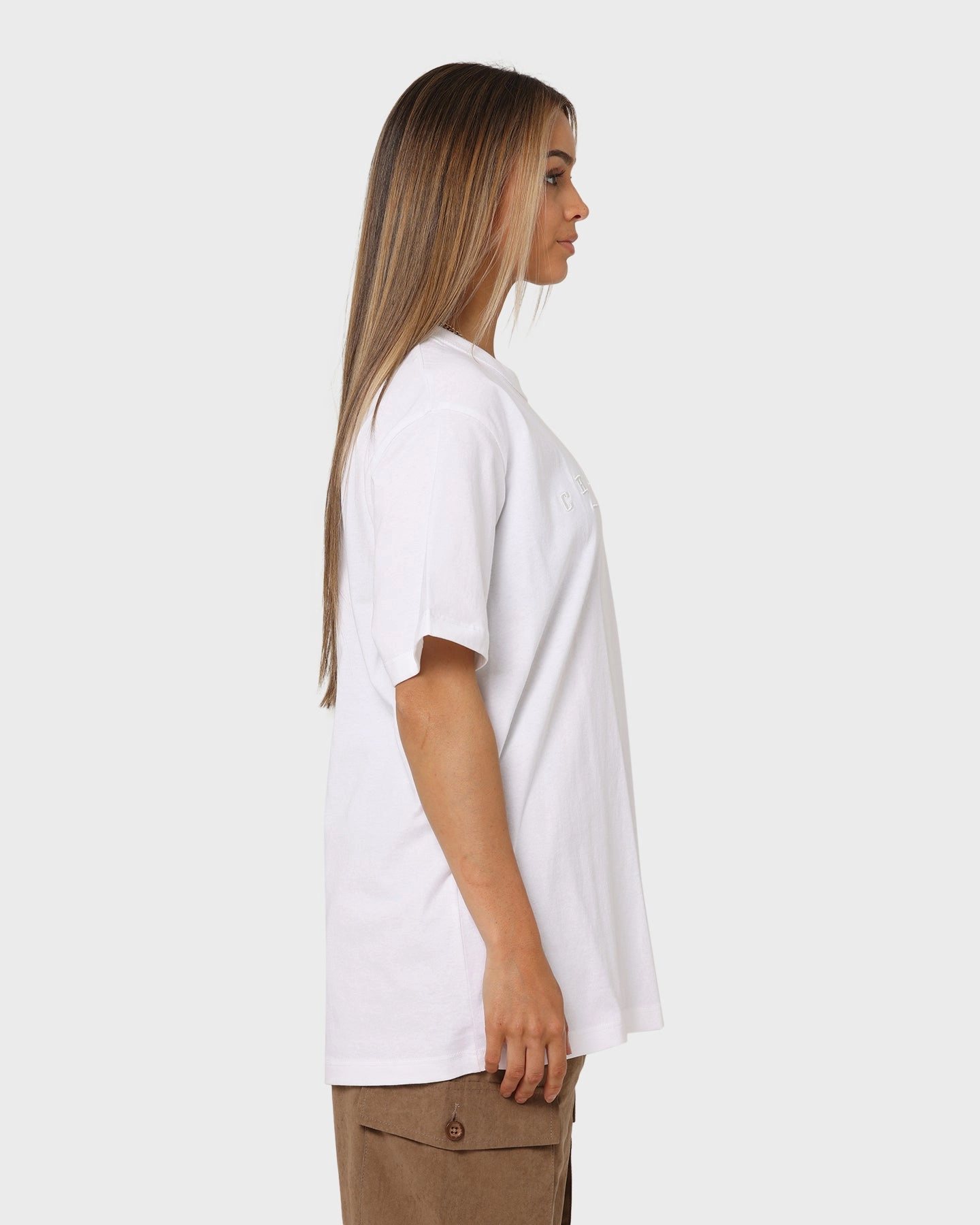 Champion Women's Hi-Tech 2K Oversized T-Shirt White Urban Fashion