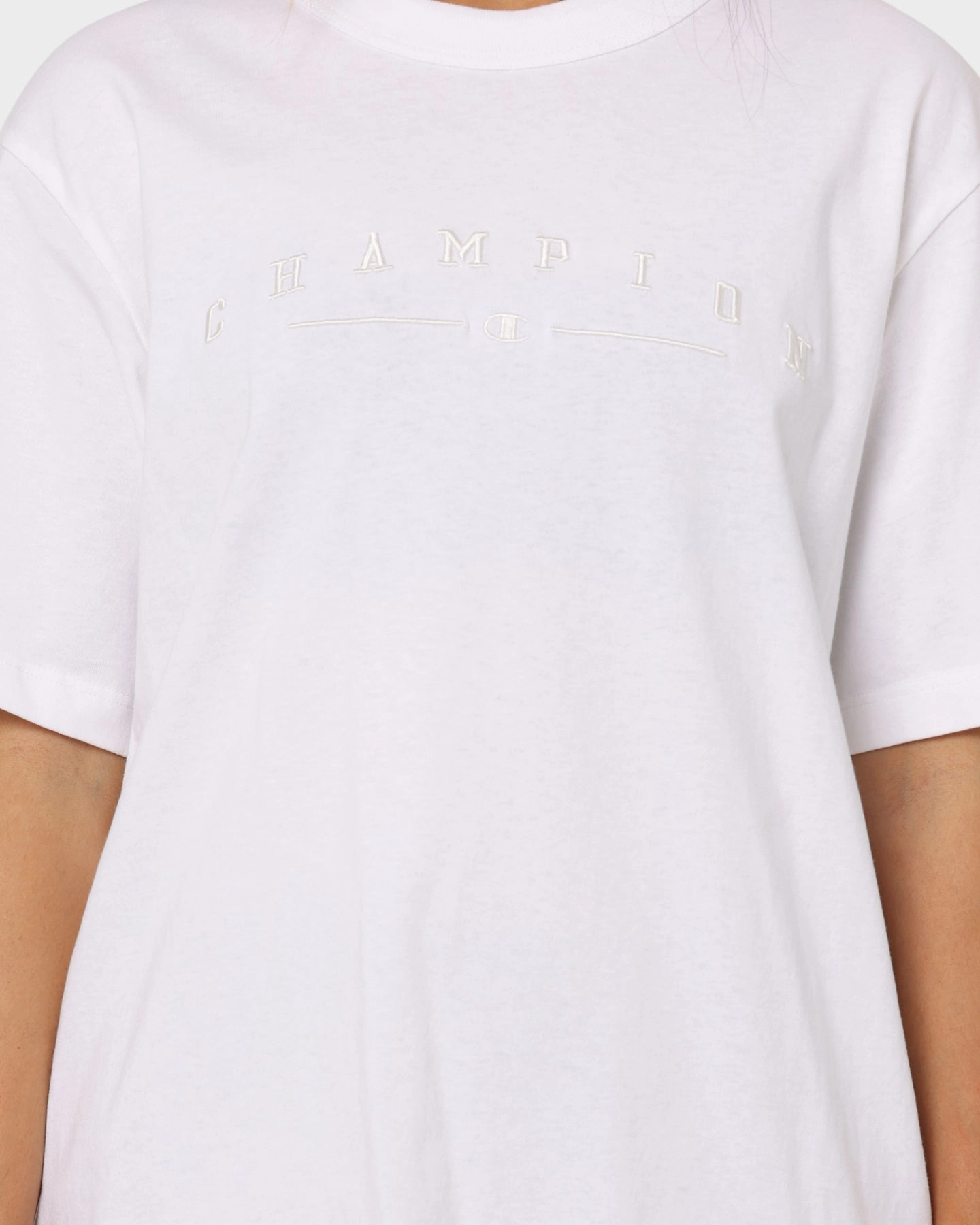 Simple Comfort Look Champion Women's Hi-Tech 2K Oversized T-Shirt White