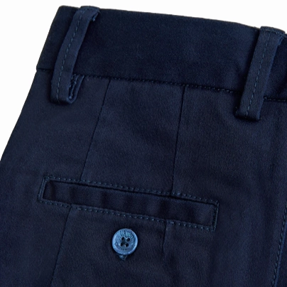 Perfect Pair Boboli Pantaloni saten elasticizzato per ragazzo 737243 2440 blu scuro