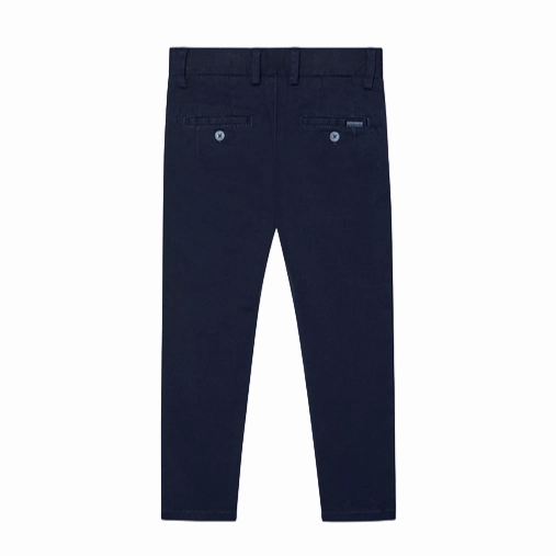 Body Friendly Breathable fabric Boboli Pantaloni saten elasticizzato per ragazzo 737243 2440 blu scuro