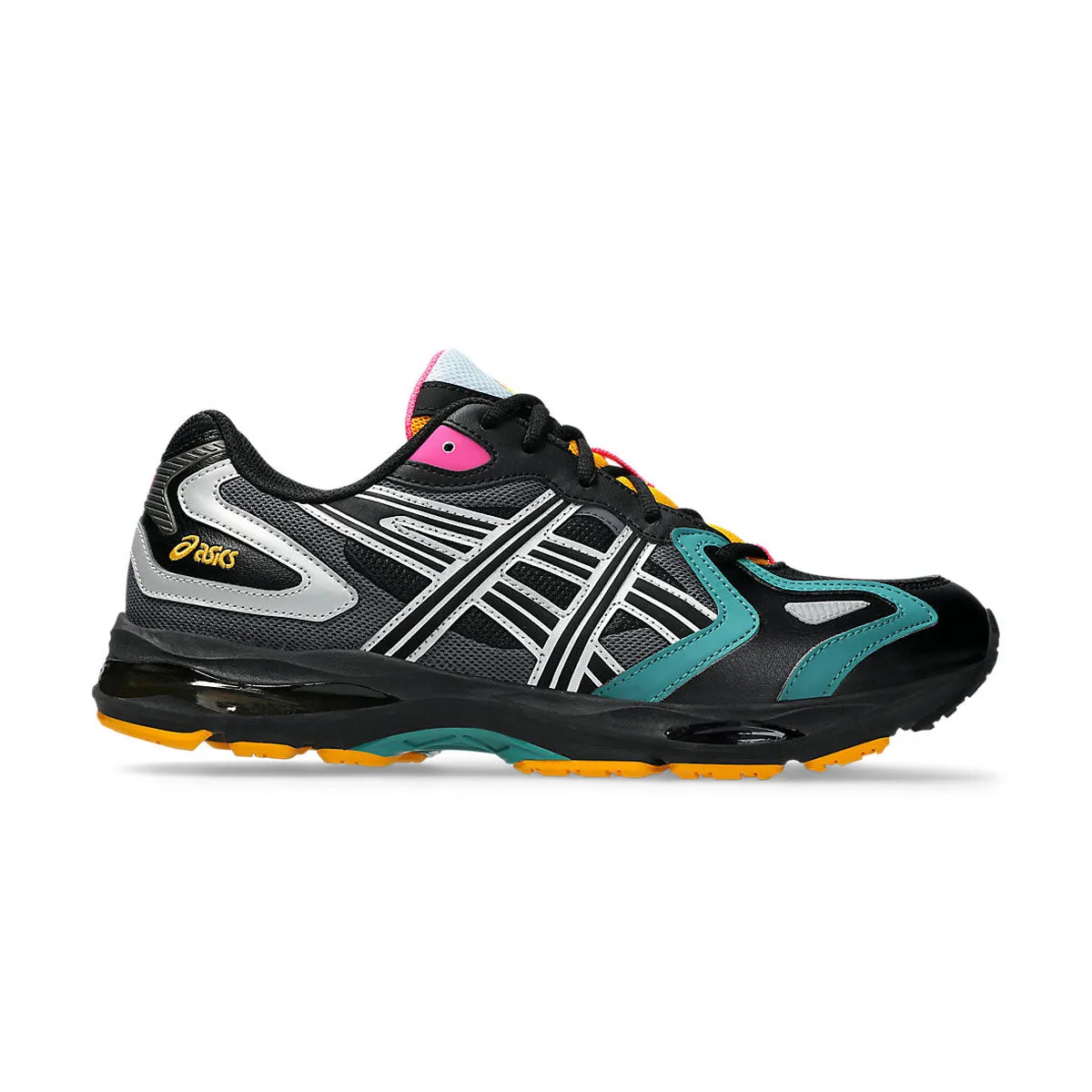 GEL-K1011 'Black Pure Silver' Sports-Friendly Breathable Knit Uppers