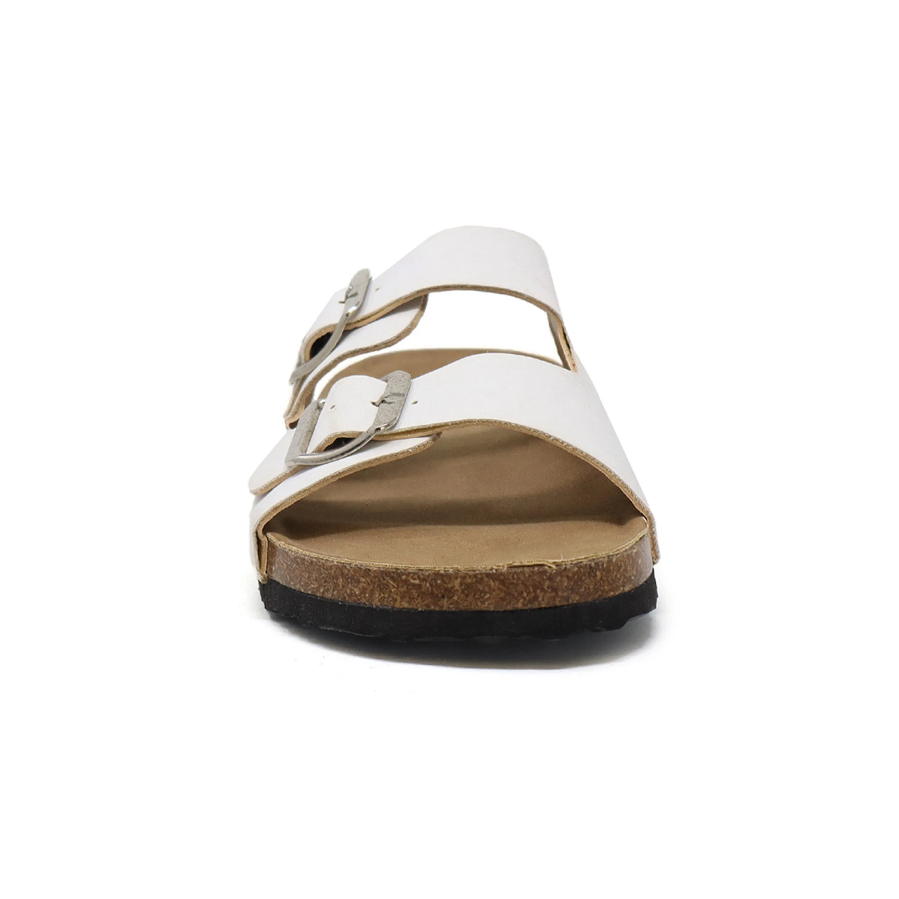GIAN-91 Women's PU Sandal With Two Piece Upper and Buckle