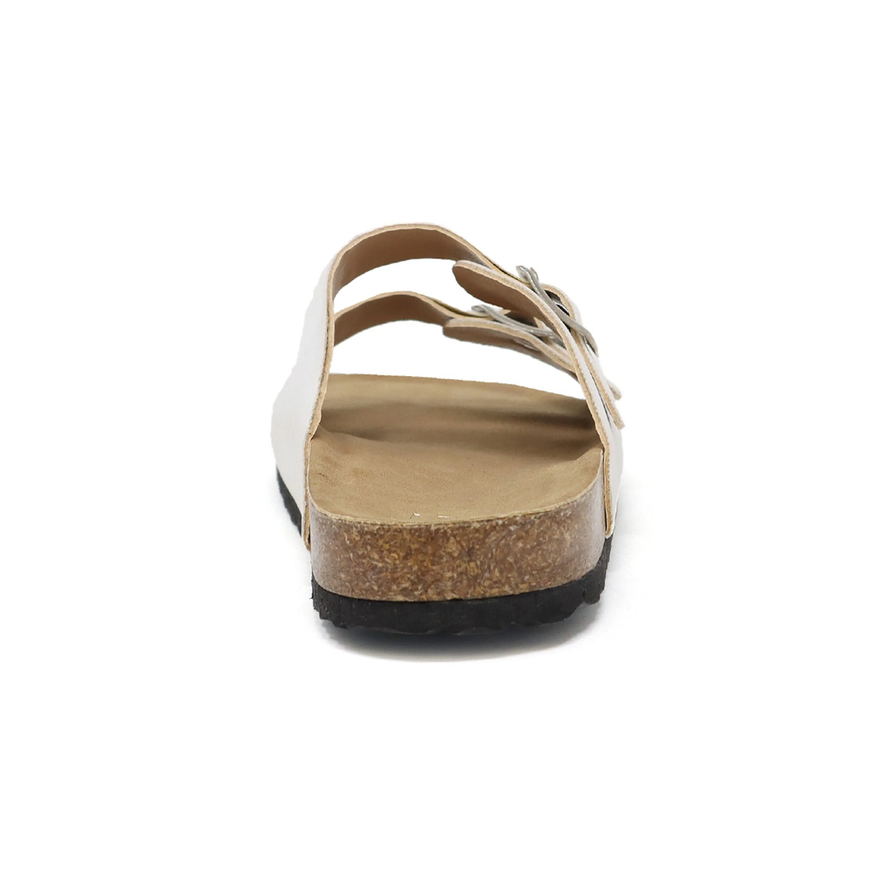 GIAN-91 Women's PU Sandal With Two Piece Upper and Buckle