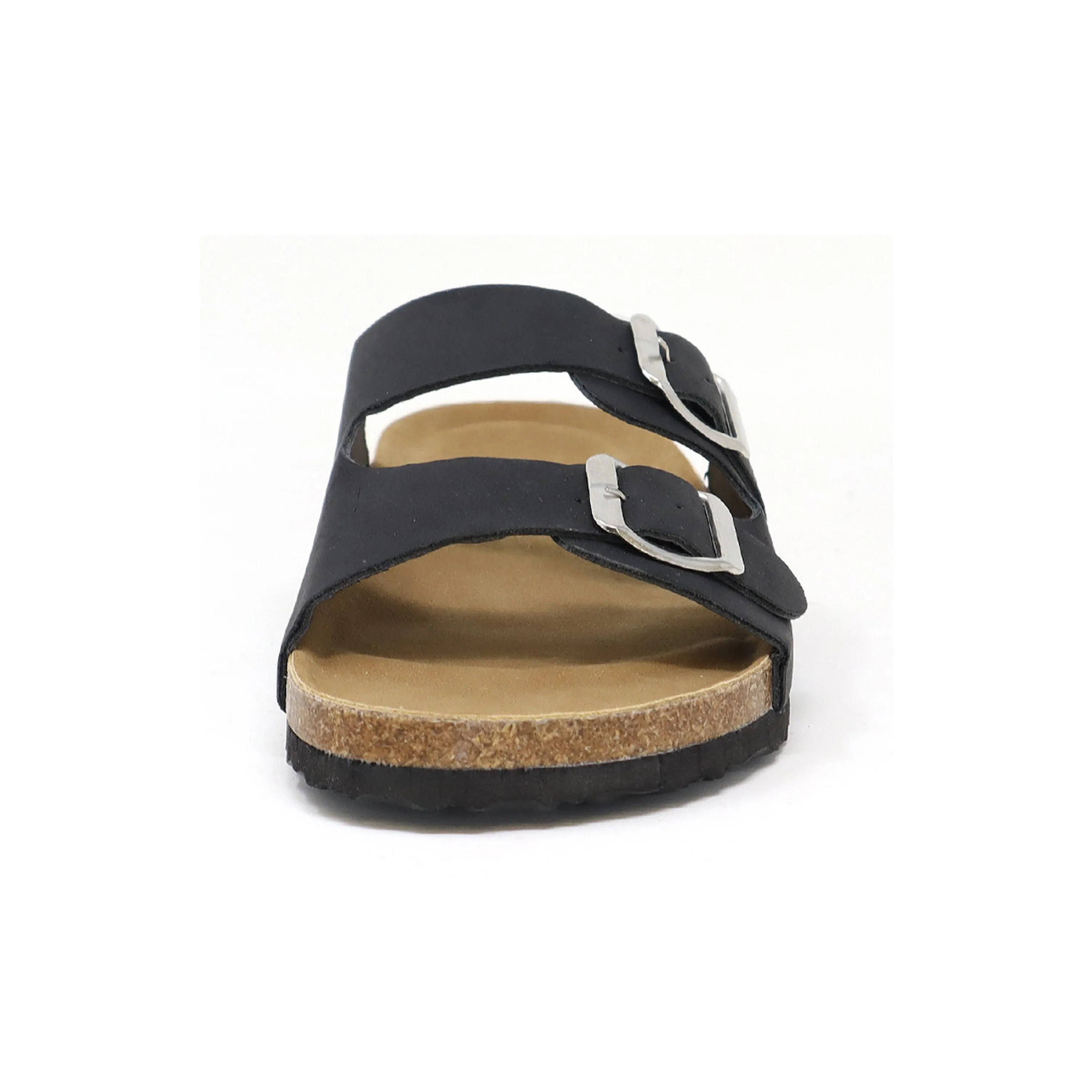 GIAN-91 Women's PU Sandal With Two Piece Upper and Buckle