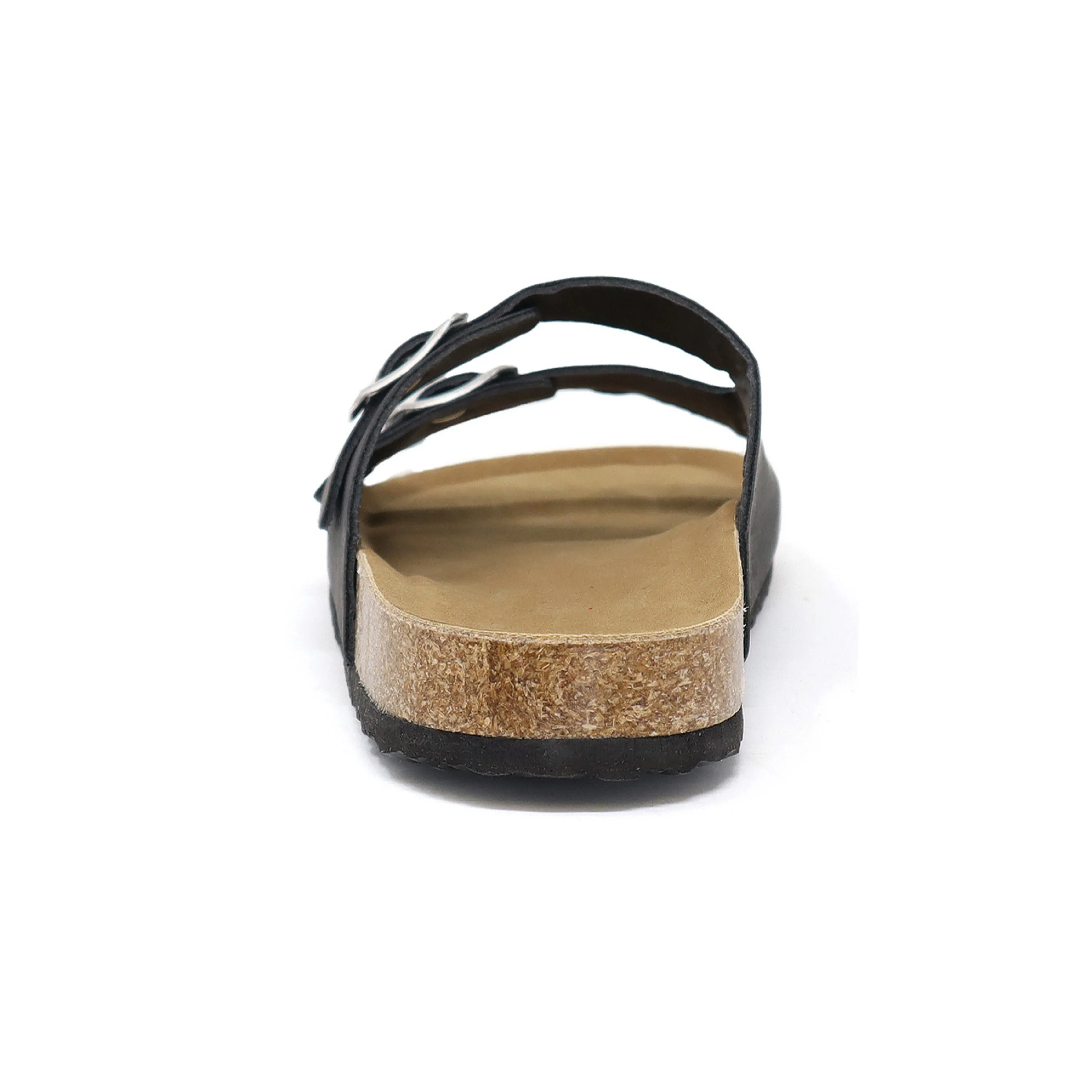GIAN-91 Women's PU Sandal With Two Piece Upper and Buckle