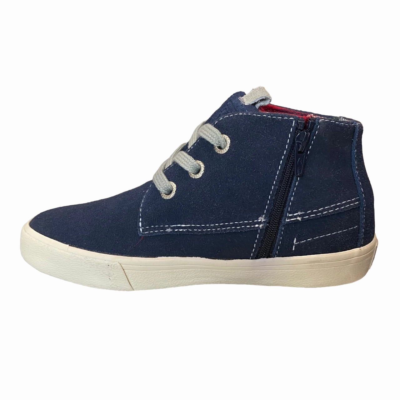 advanced shoes Precision Stitching Techniques Gioseppo polacchino da bambino con cerniera laterale Depeche 36219-03 blu