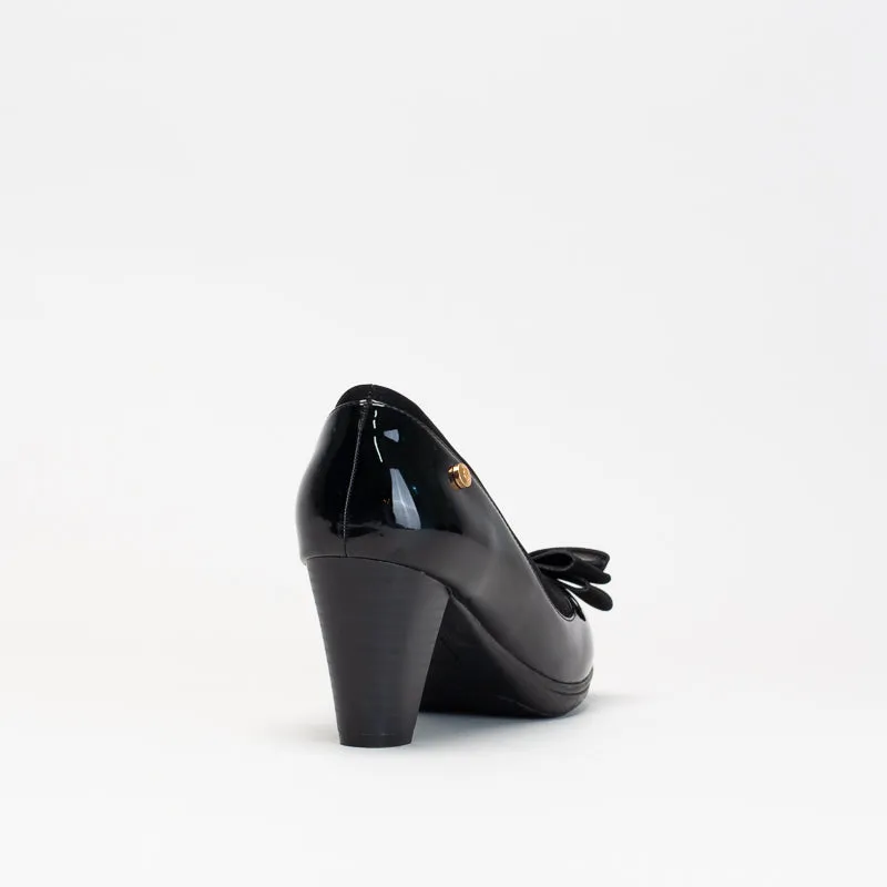 Giovanni Women Patent Bow Block Heel Shoe _ 150610
