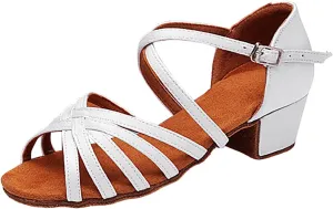 Girl Sandals Girls Sandals Comfortable Soft Sole Small Thick Heel Children Dance Shoes Fashionable Soft Sole Princess Dance Shoes