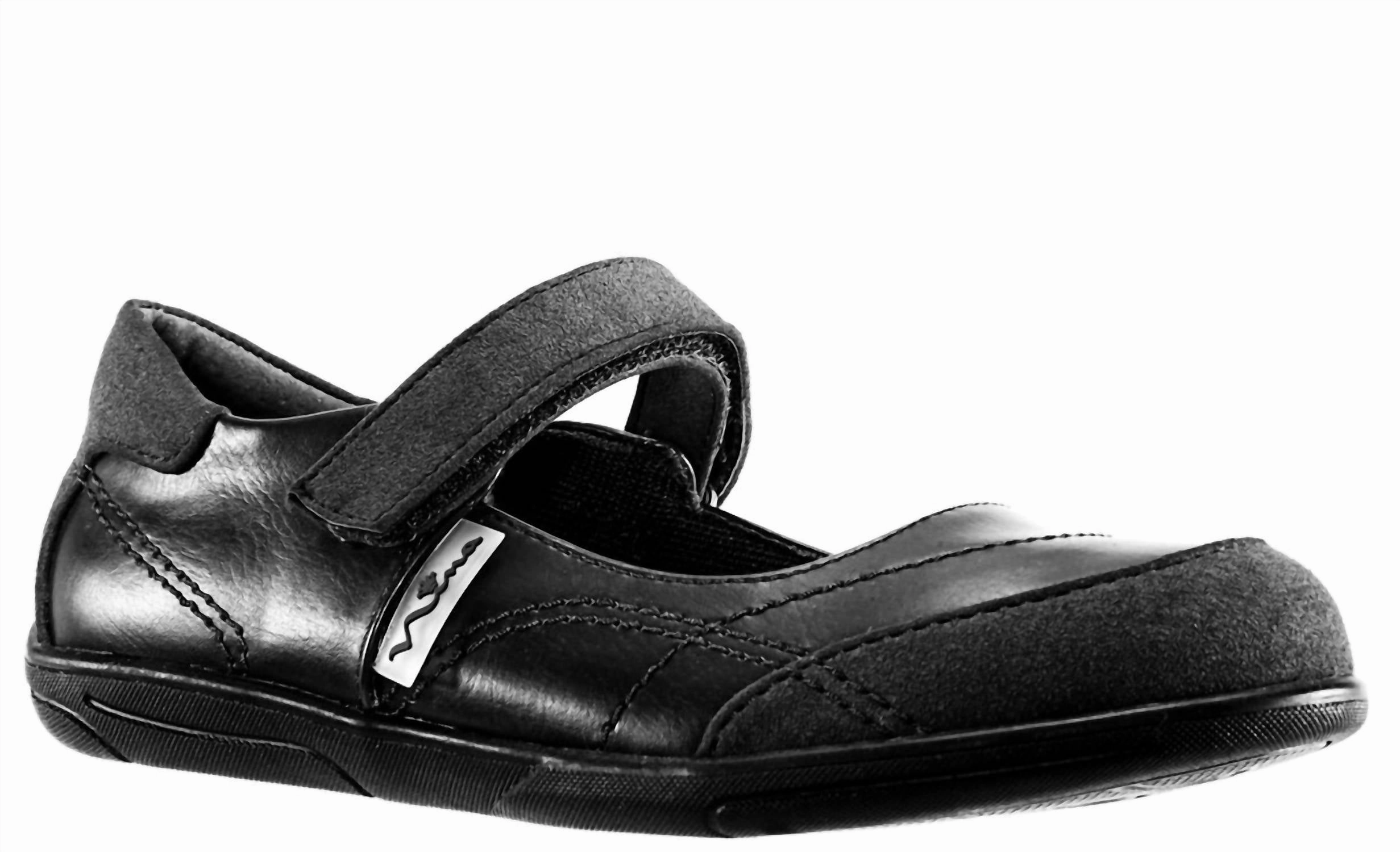 Daily Moves Girl's Alannah Mary Jane Flats In Black