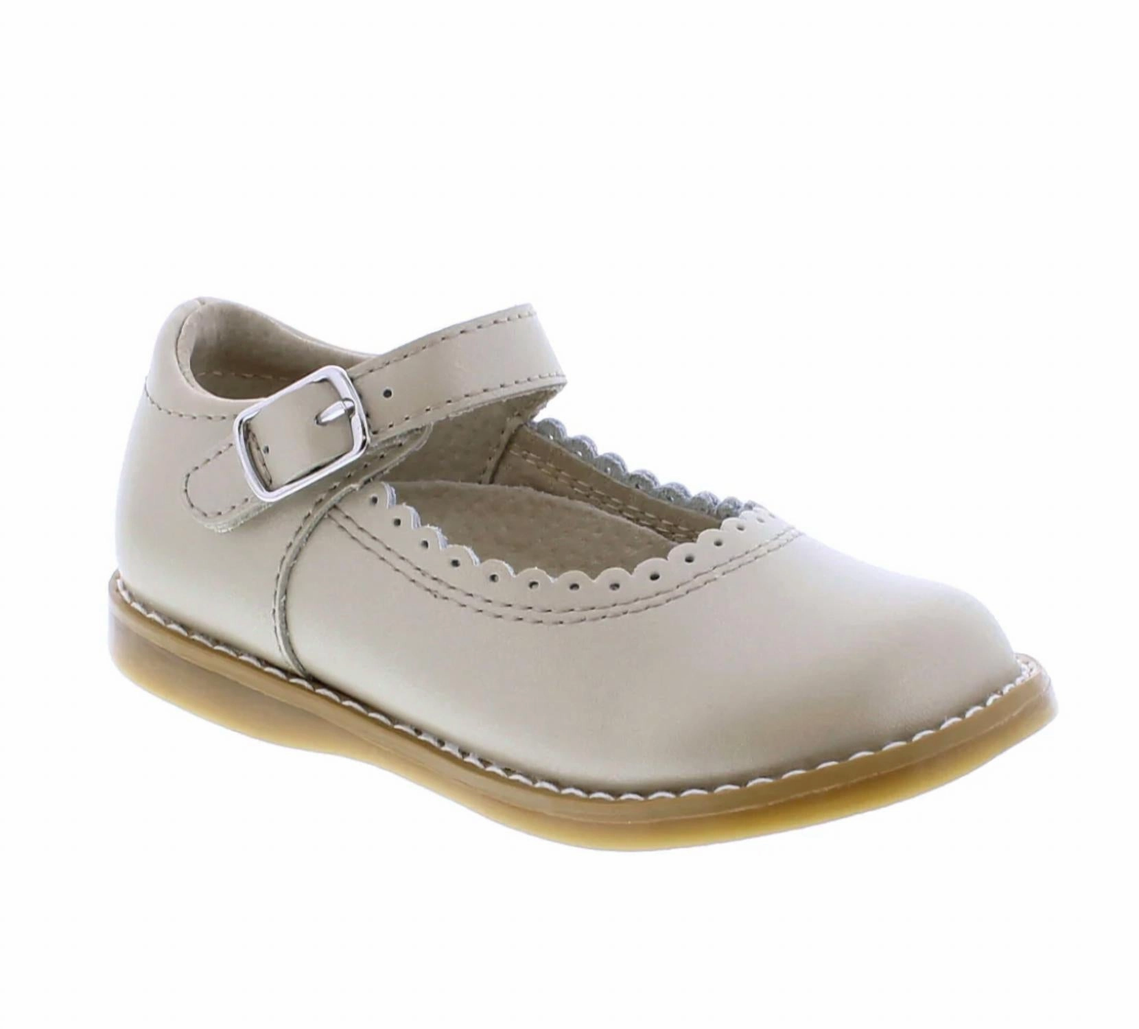 Anti Fatigue Technology Girl's Allie Mary Jane Shoe In Soft Gold