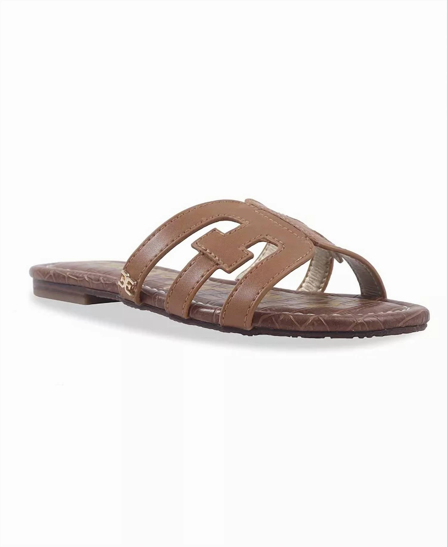 Foot Friendly Padded Ankle Support Girl's Bella Bay Sandals In Cognac