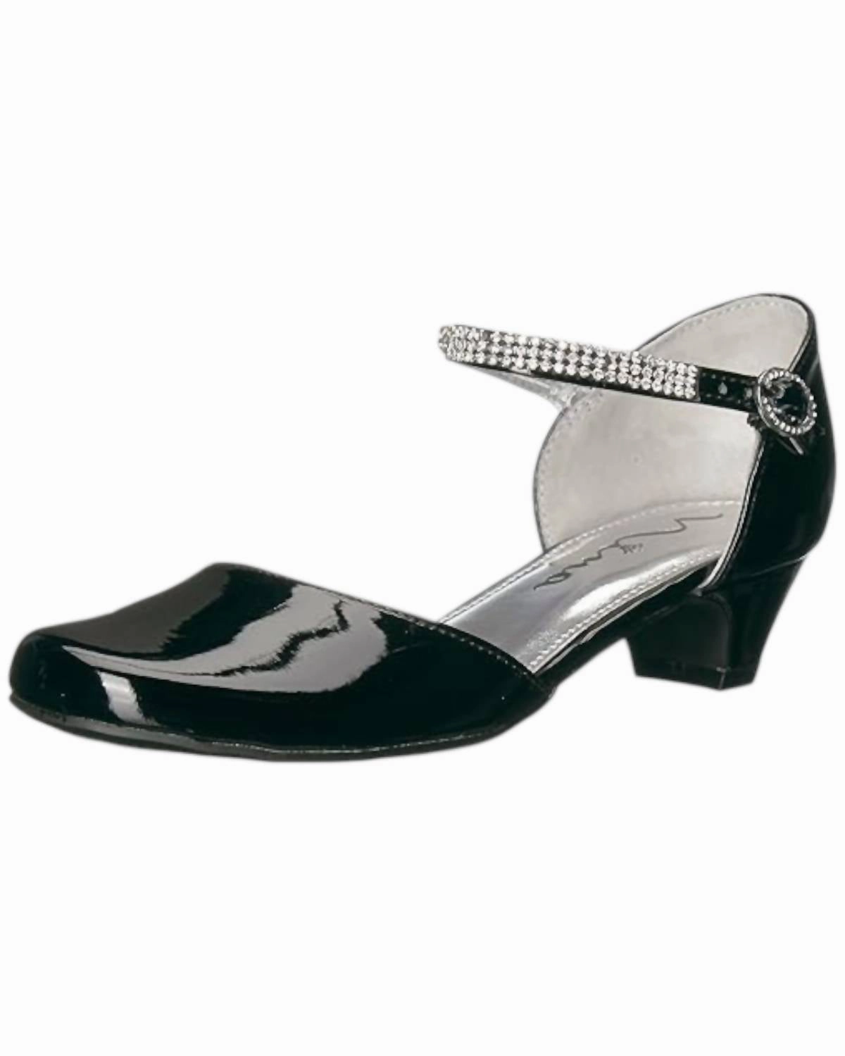 Girl's Cera Pumps In Black Durable Gear