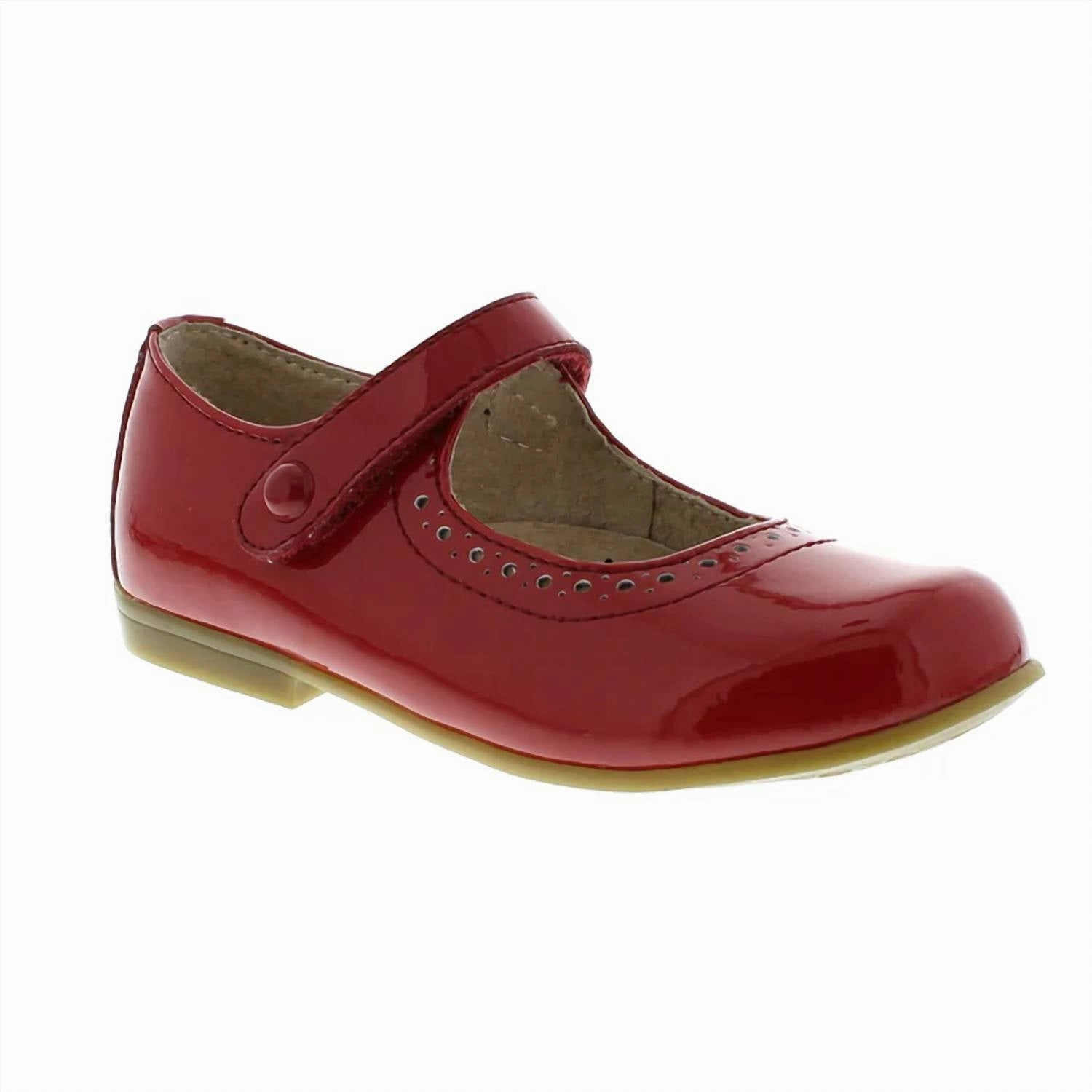 Daily Gear Girl's Emma Shoe - Medium/wide In Red Patent