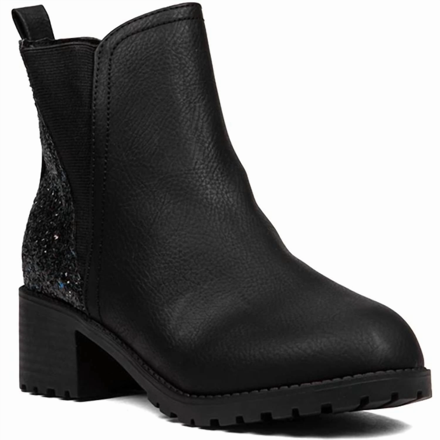 High Rebound Insoles Girl's Mia Little Pratt Boots In Black