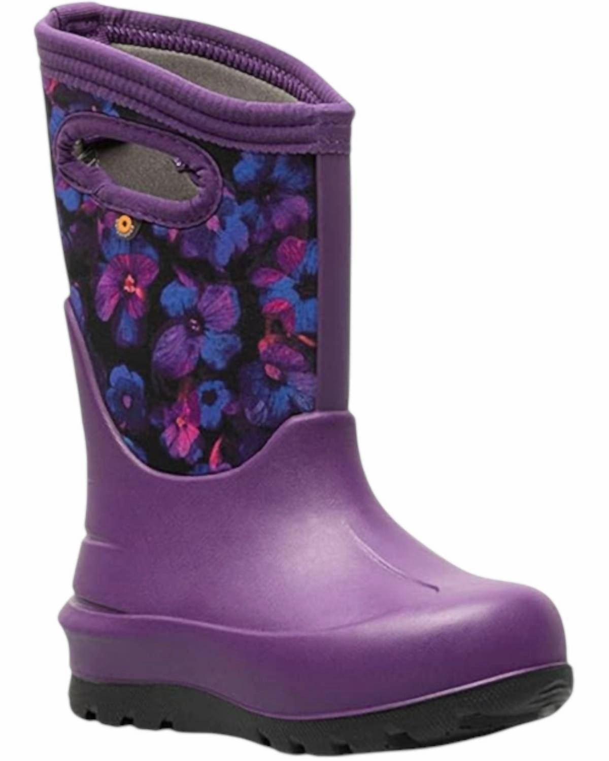 Low Profile Girl's Neo-Classic Petal Rain Boots In Purple