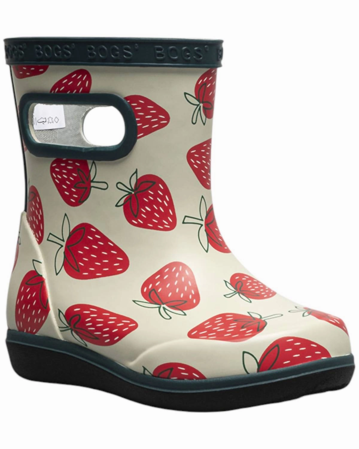 Girl's Rainboot Rainbow In Strawberry Bounce Back Water   Resistant