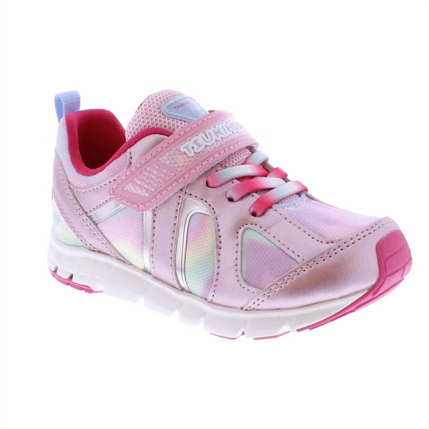 Ultra Compression EVA Girl's Rainbow Sneakers In Rose/pink