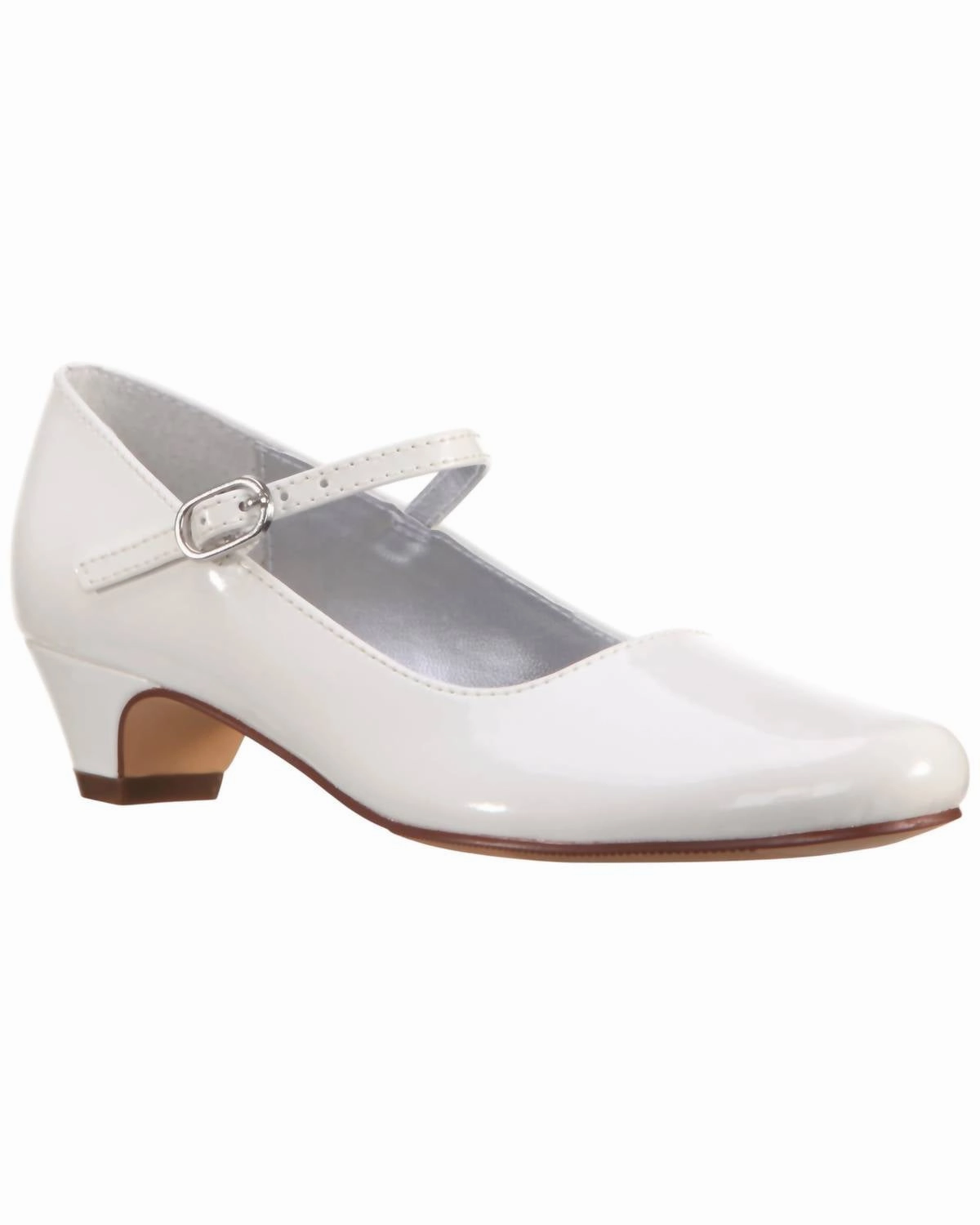 Hyperflex Outsole Girl's Seeley Mary Jane Shoes In White Patent