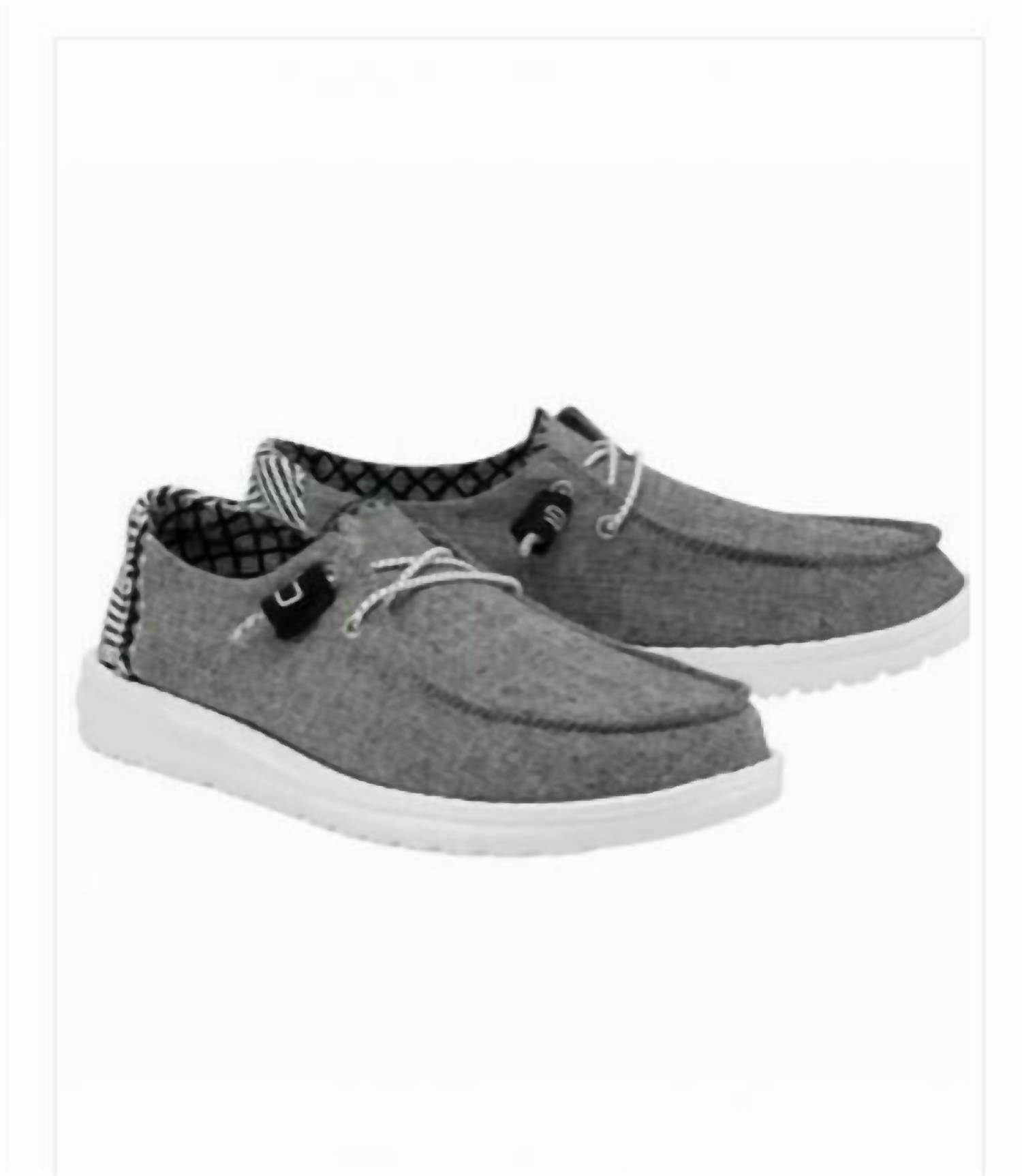 Girl's Wendy Youth Shoes In Onyx Chambray Recycled Rubber Wear Light