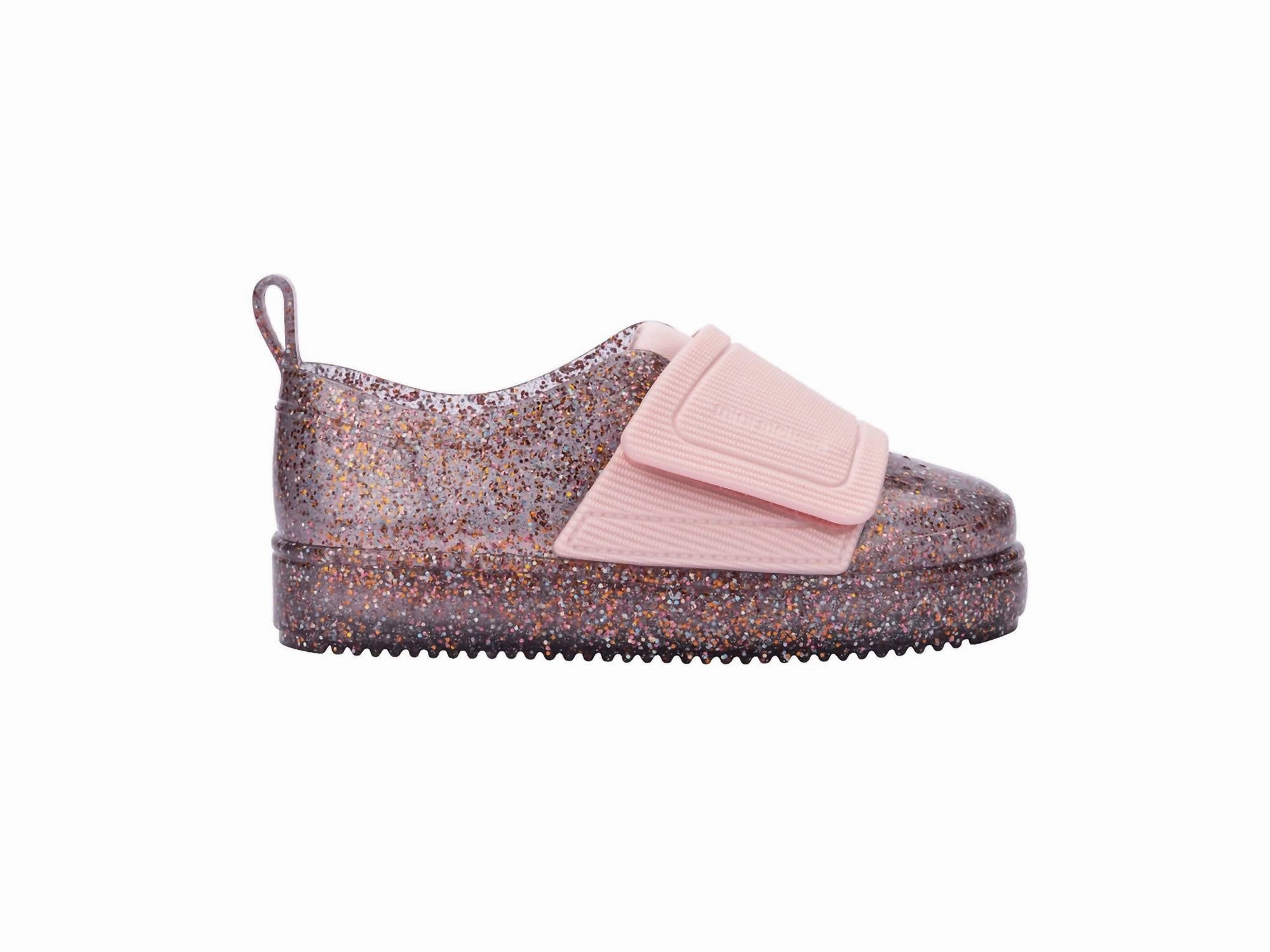 Girls' Jelly Pop Sneaker In Pink Glitter Sweat Wicking Supportive