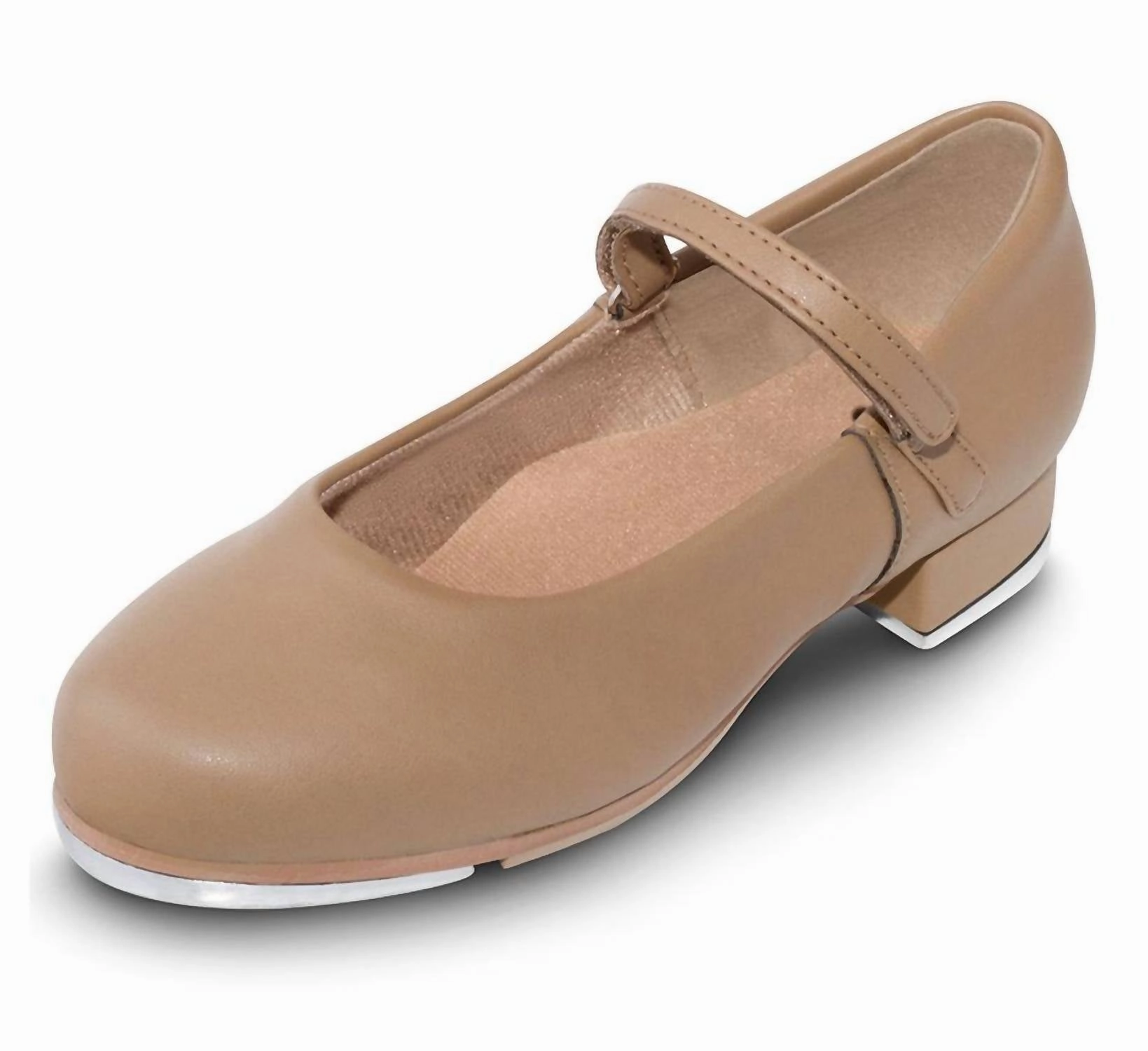 Girls' Leo Rhythm Tap Shoe In Tan Heat Sealed Overlays