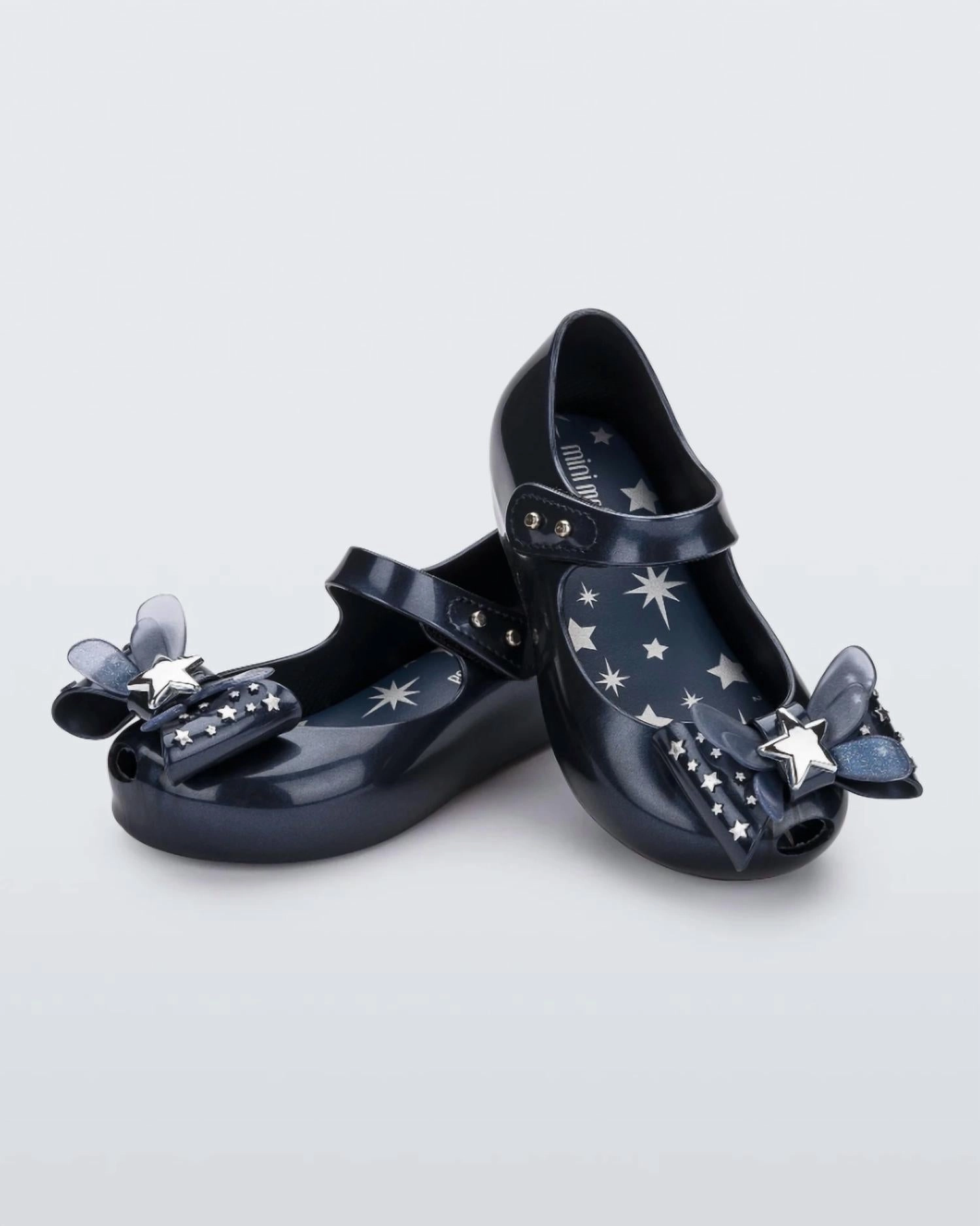 Outdoor Style Wear resistant Girls' Ultragirl Star Ballet Flat In Metallic Blue