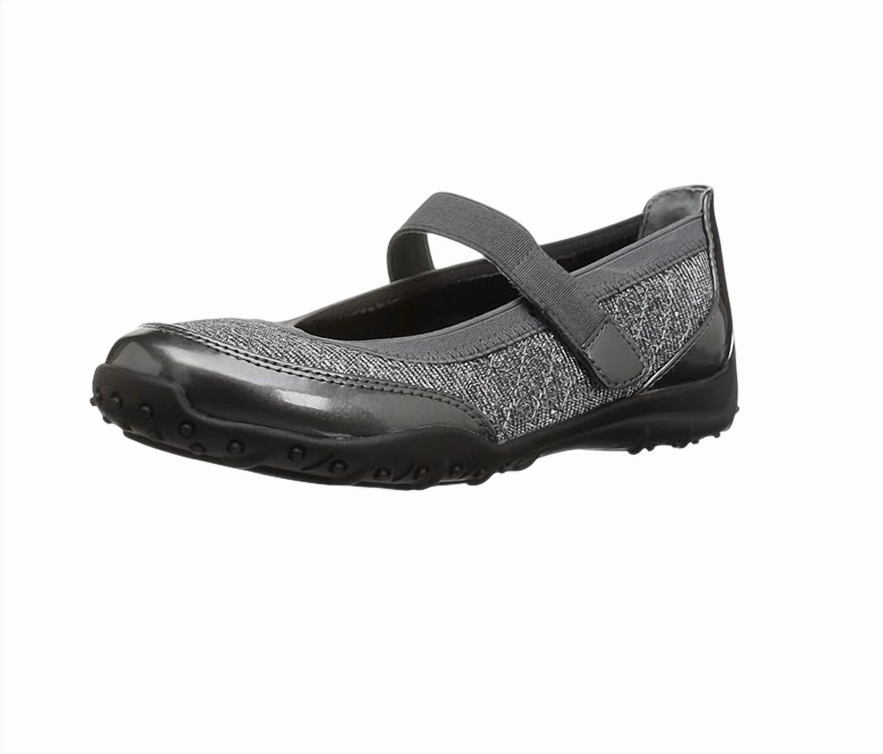 Street Utility Neutral Stride Girls Ada Mary Jane Flat In Pewter