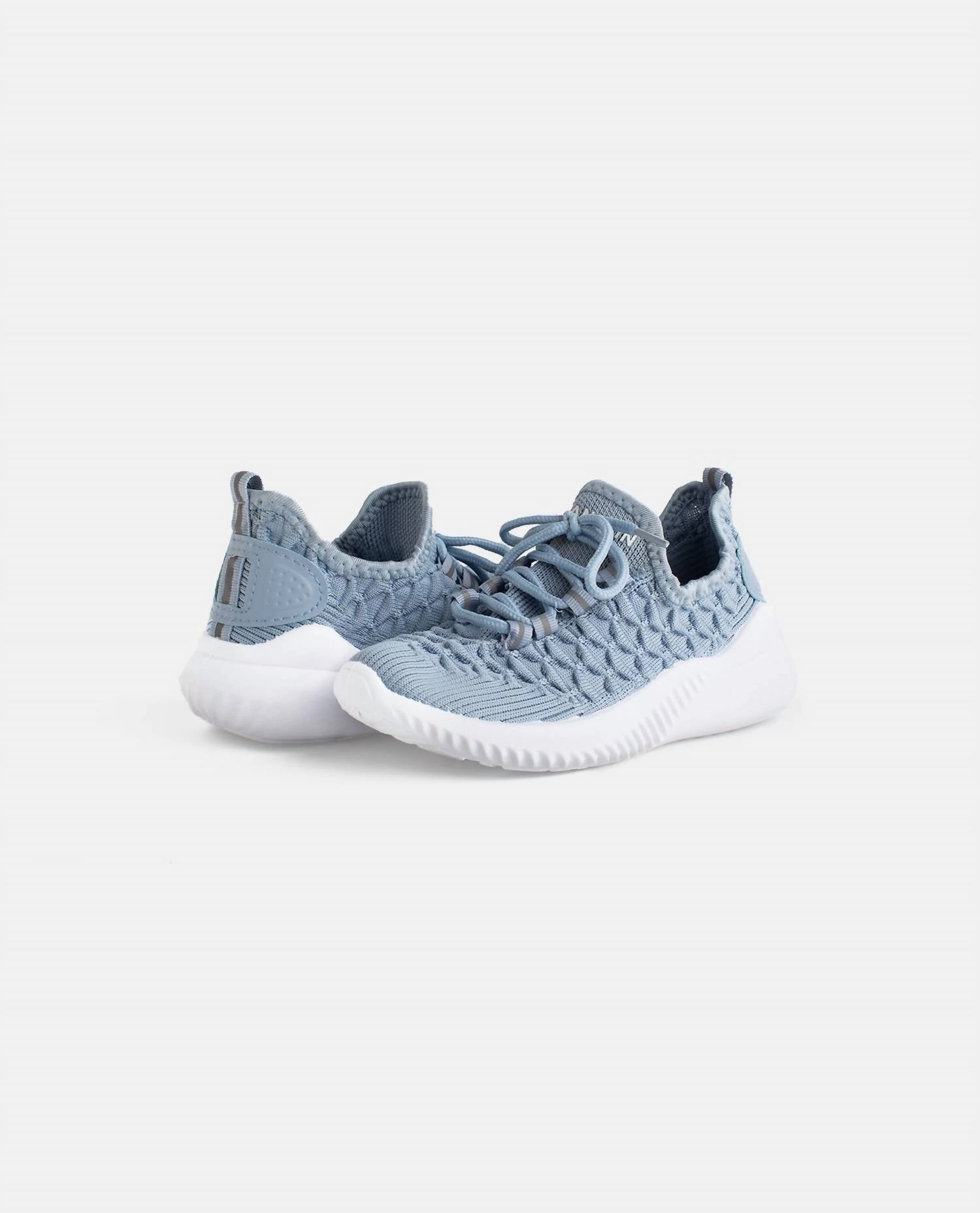 Girls Stunt Lace Up Sneaker In Blue Cushion max