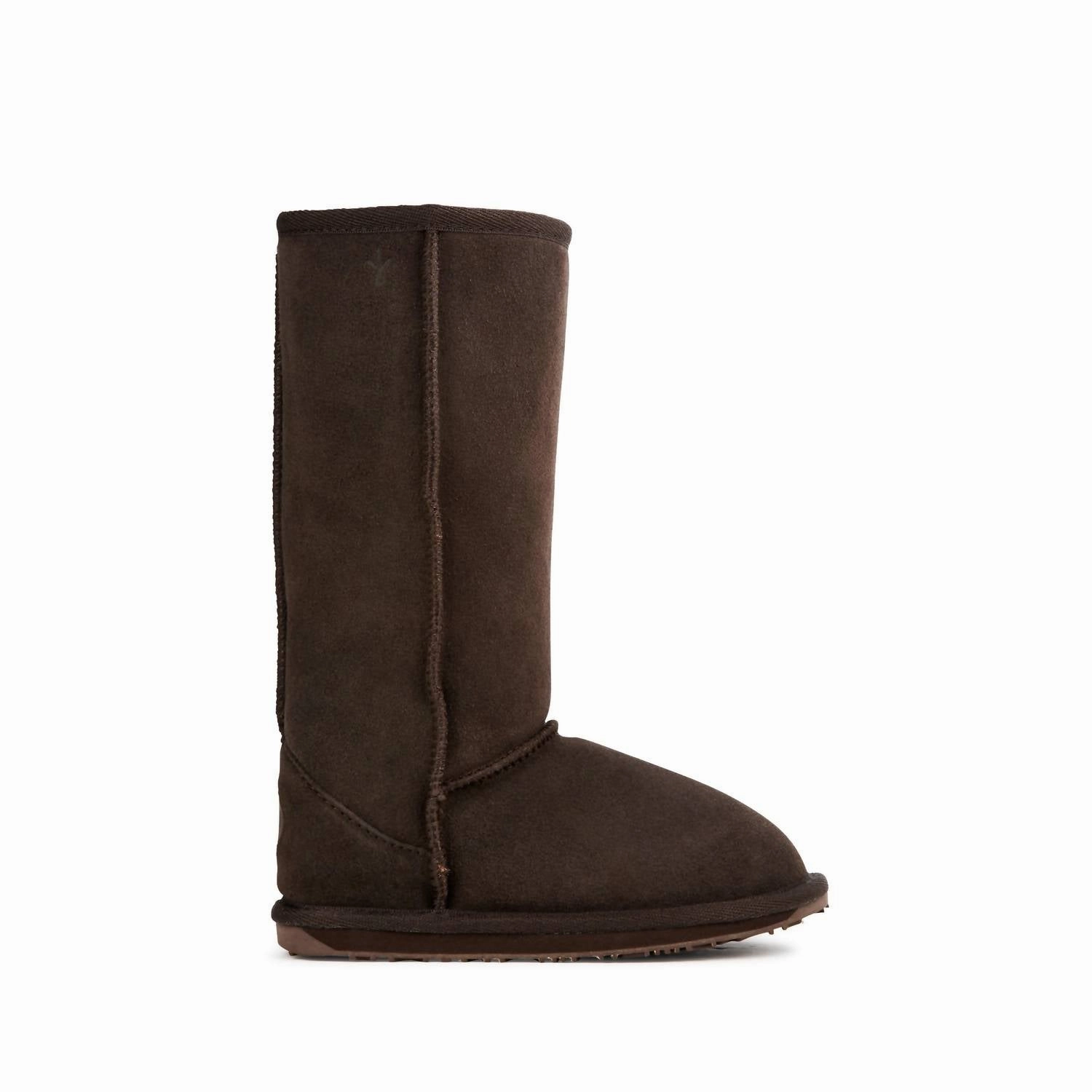Girls Wallaby Hi Merino Wool Boots In Chocolate Brown sport tech