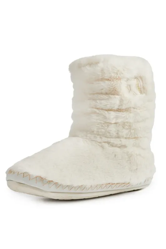 Gisele Faux Fur Rouched Slipper Boot