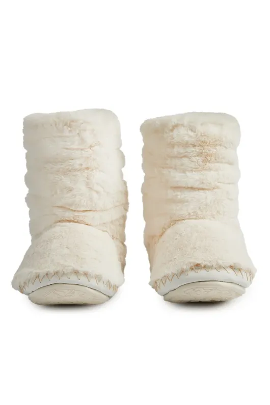 Gisele Faux Fur Rouched Slipper Boot