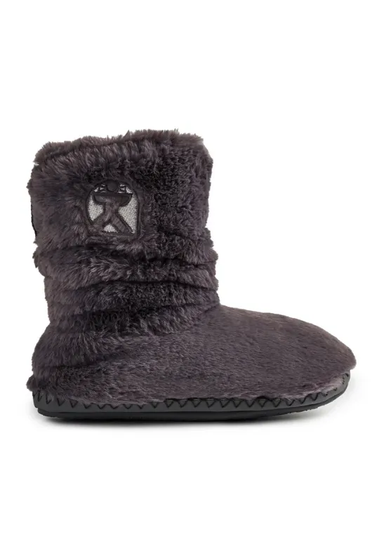 Gisele Faux Fur Rouched Slipper Boot