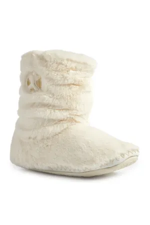 Gisele Faux Fur Rouched Slipper Boot