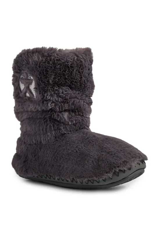 Gisele Faux Fur Rouched Slipper Boot