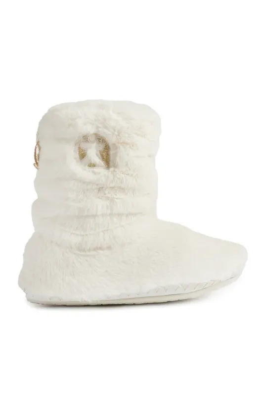 Gisele Faux Fur Rouched Slipper Boot