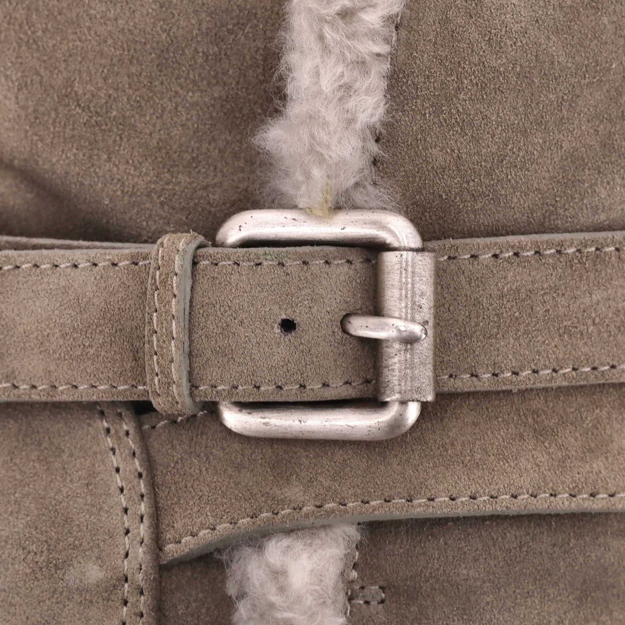 Giuseppe Zanotti Suede Ankle Boots With Shearling Trim. Size 39.5
