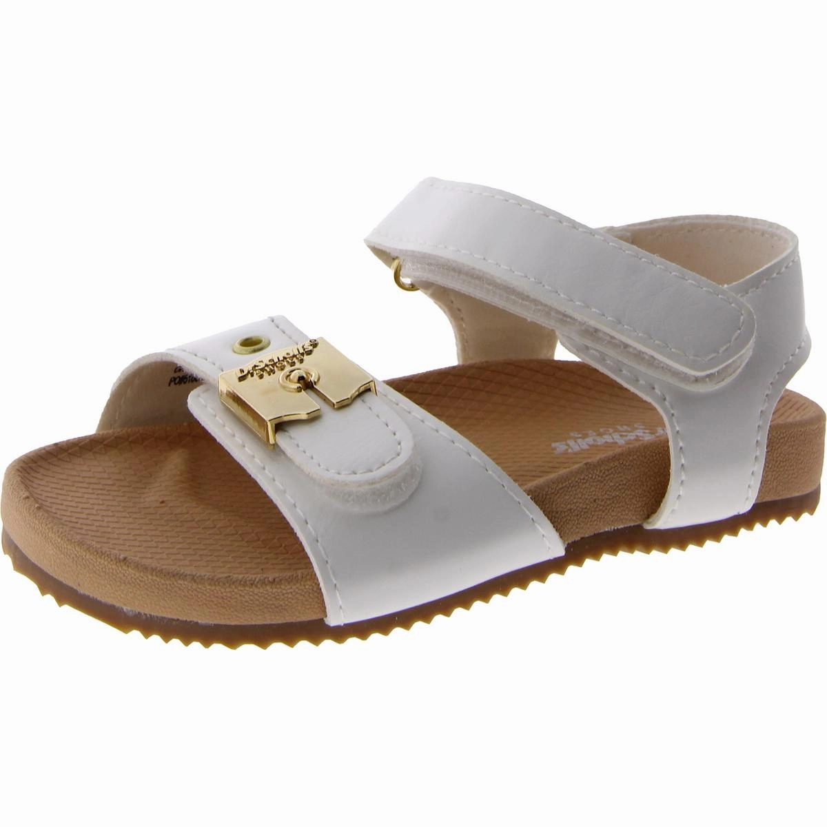 Girls Faux Leather Slip On Slingback Sandals Flat Wear