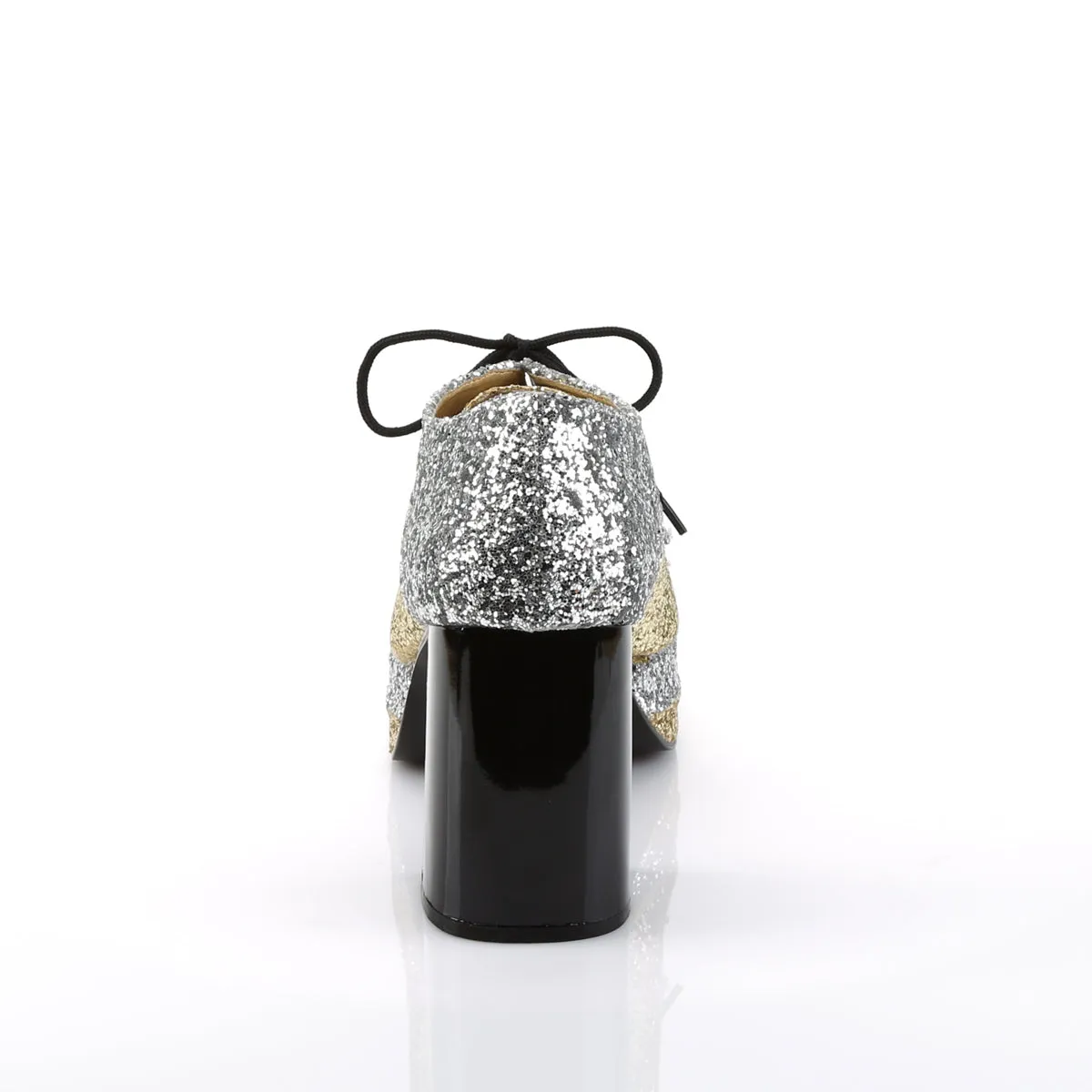 GLAMROCK-02 Funtasma Slv-Gold Glitter Men's Shoes